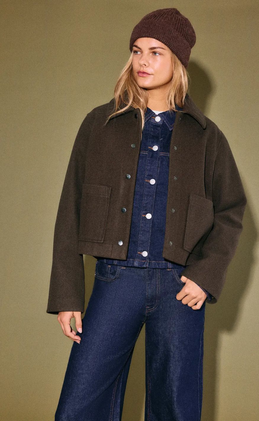 Noisy May Jakke - Lucy Short - Chocolate Brown