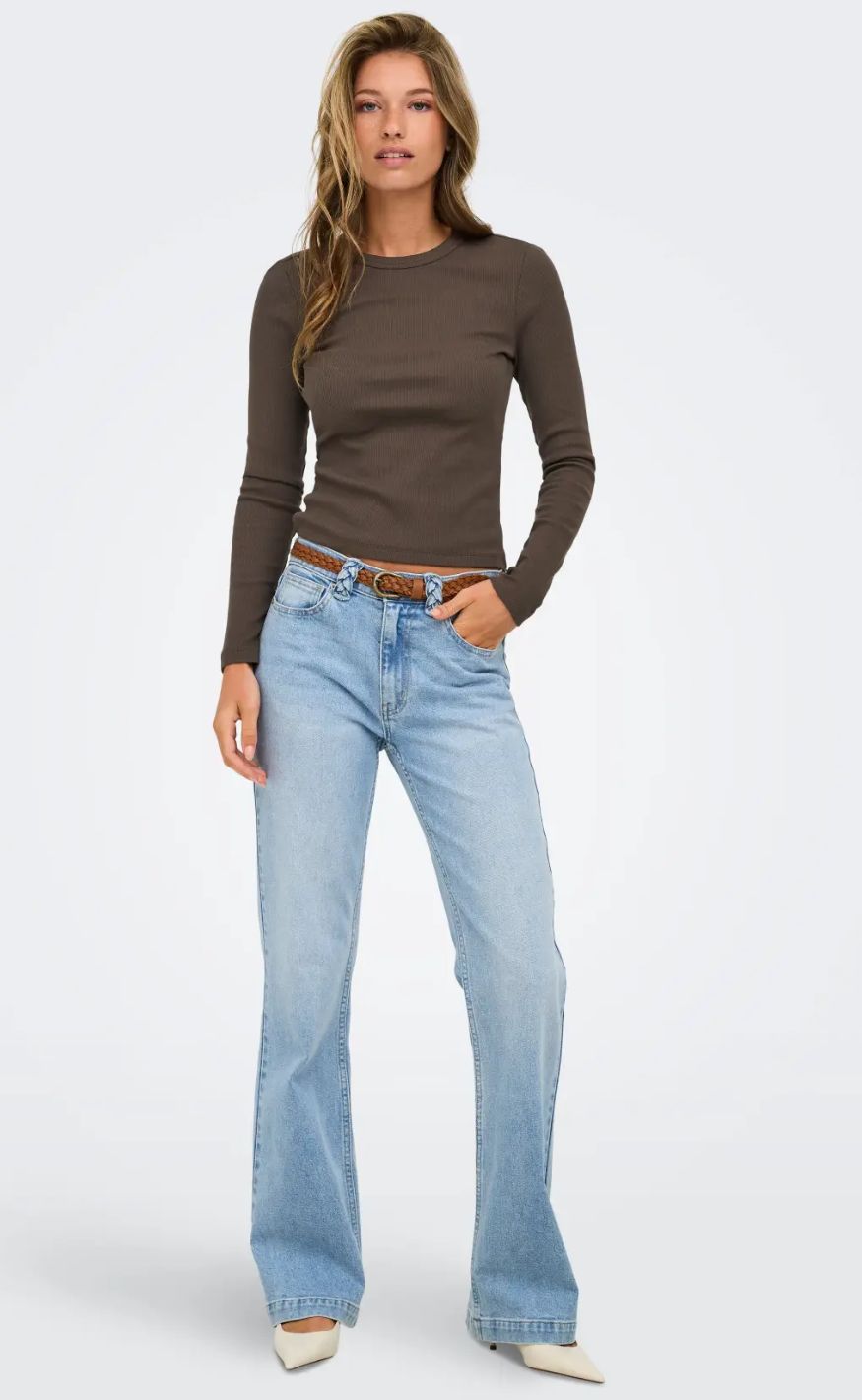ONLY Bluse - Val O-neck - Bracken