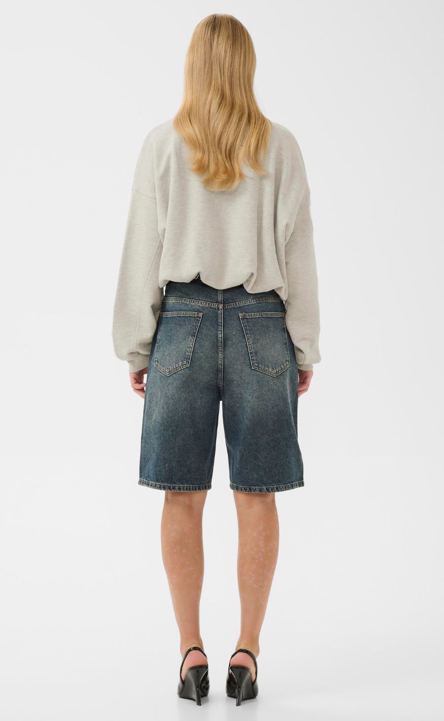 Gestuz Sweatshirt - Kahla  Ultra Light Grey Melange