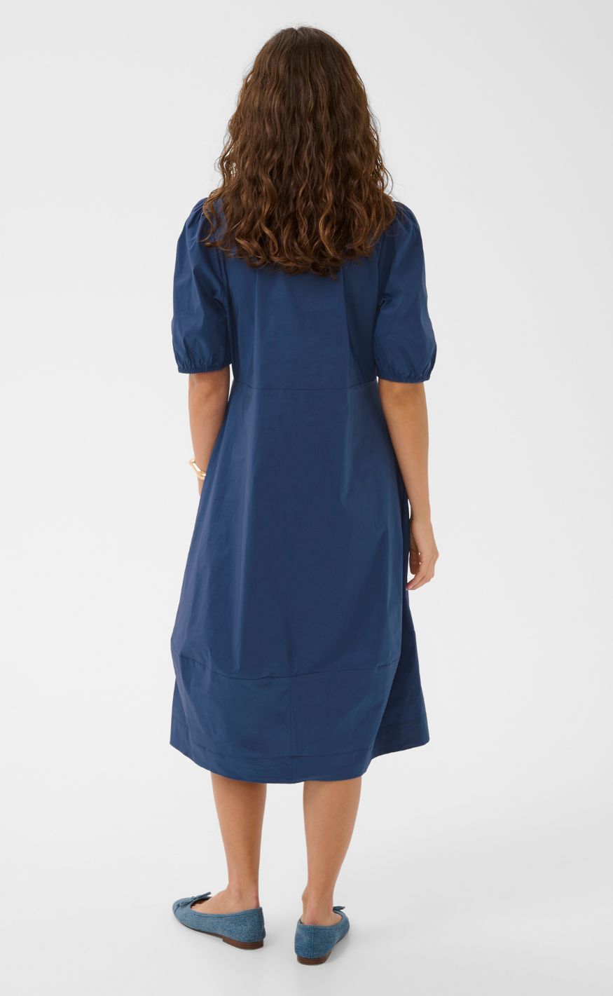 Culture Kjole - Antoinett SS Placket - True Navy