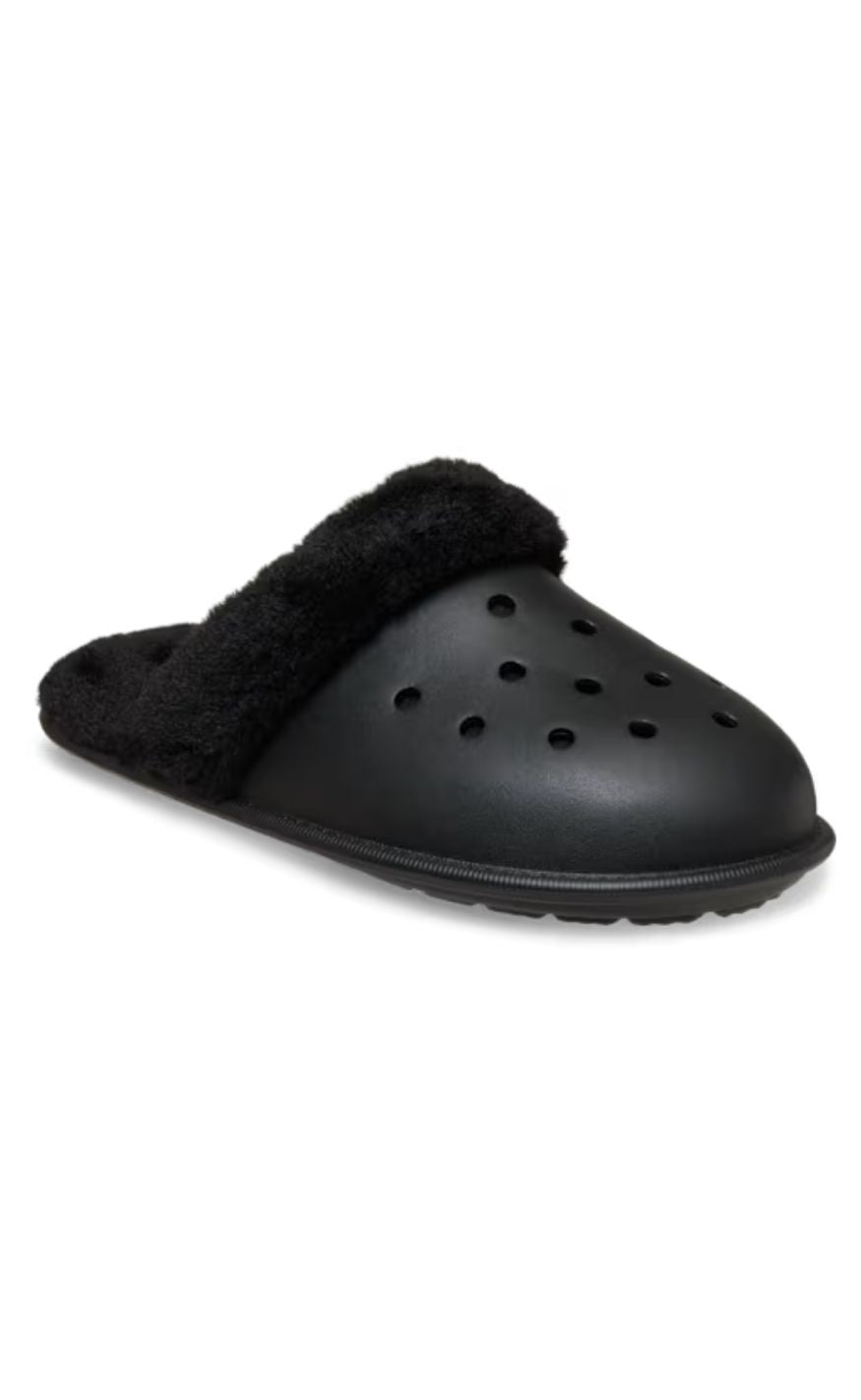 Crocs Træsko - Classic Fuzz Scuff - Black