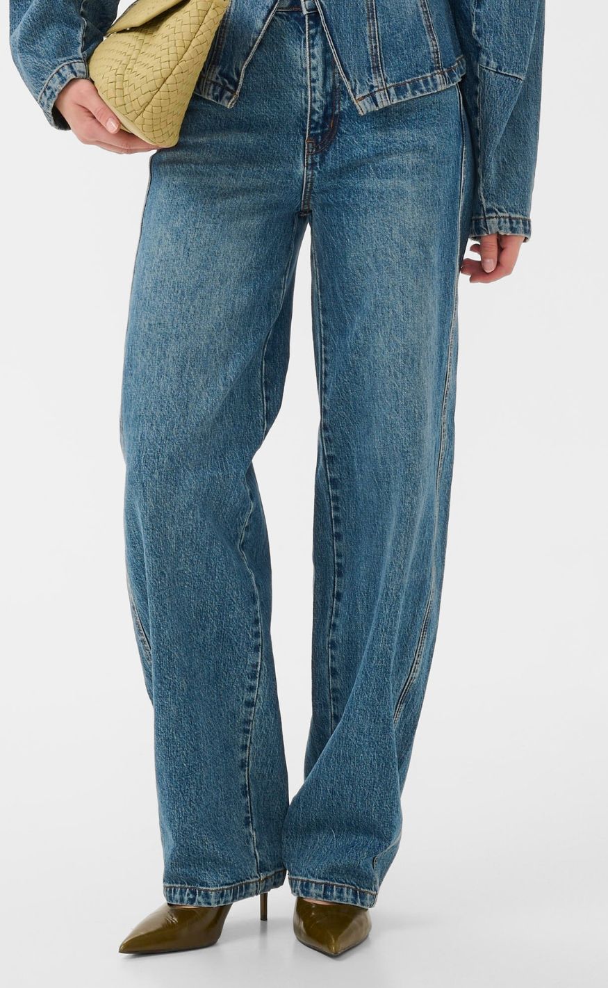 Gestuz Bukser - Melu Barrel - Classic Mid Blue Wash