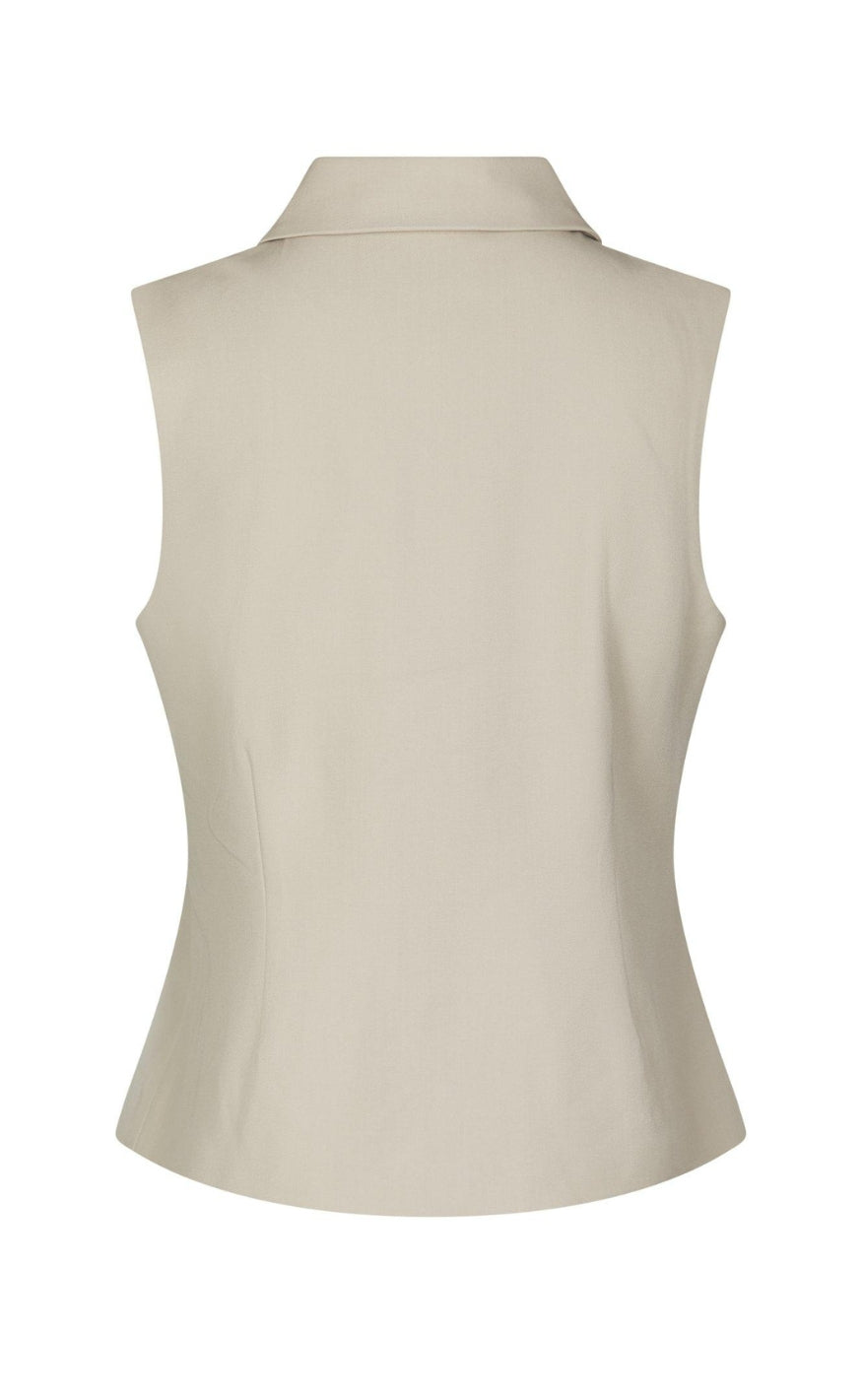Neo Noir Vest - Annabella Structure - Creme