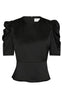 Neo Noir Bluse - Benua Heavy Sateen - Black