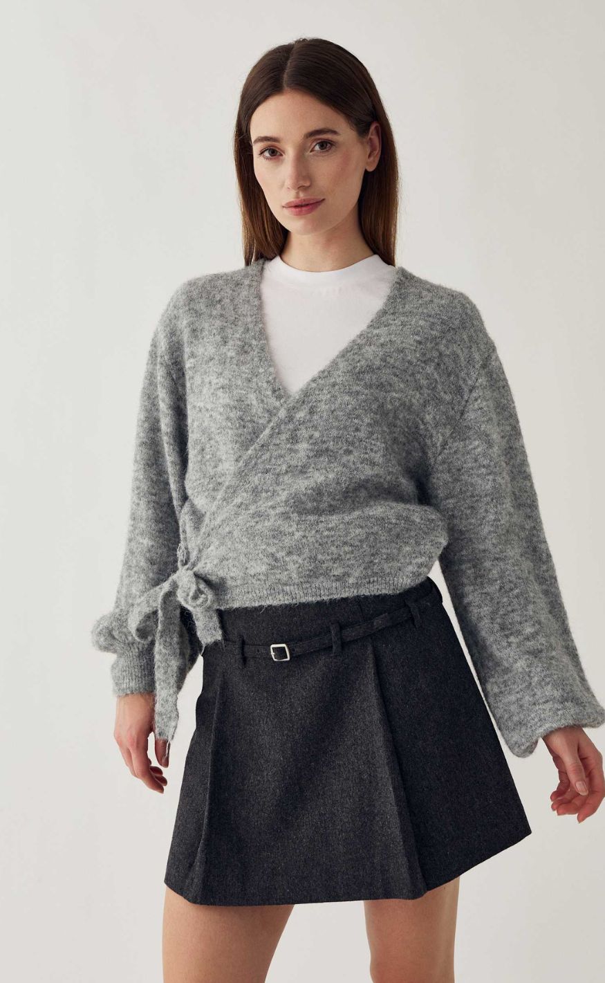 Noella Cardigan - Maelee - Medium Grey Melange