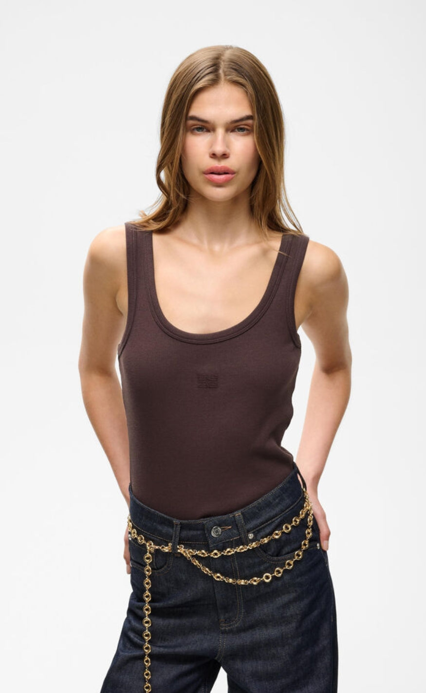 Gestuz Topp - Drew Logo 2.0 - Deep Plum