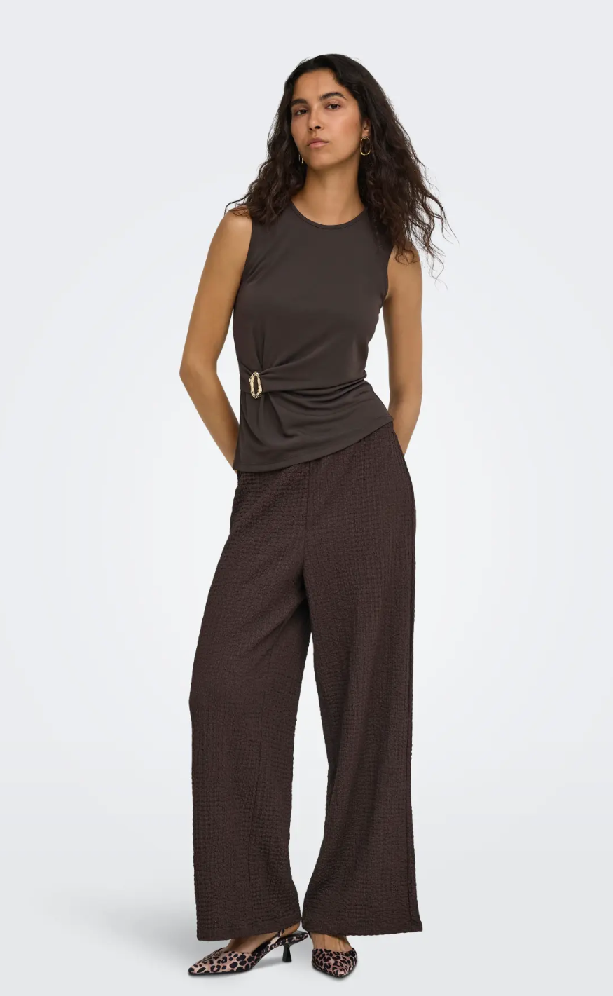 ONLY Topp - Haze - Chocolate Torte Metallic