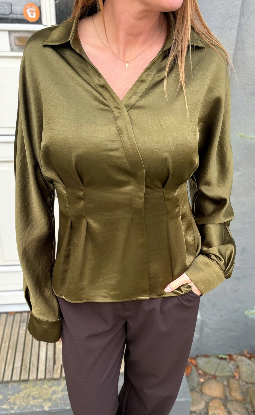 Say INA Copenhagen Bluse - Elowen - Green