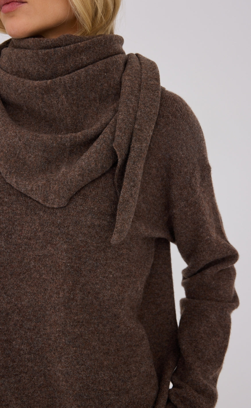 A-View Skjerf - Merino - Brown