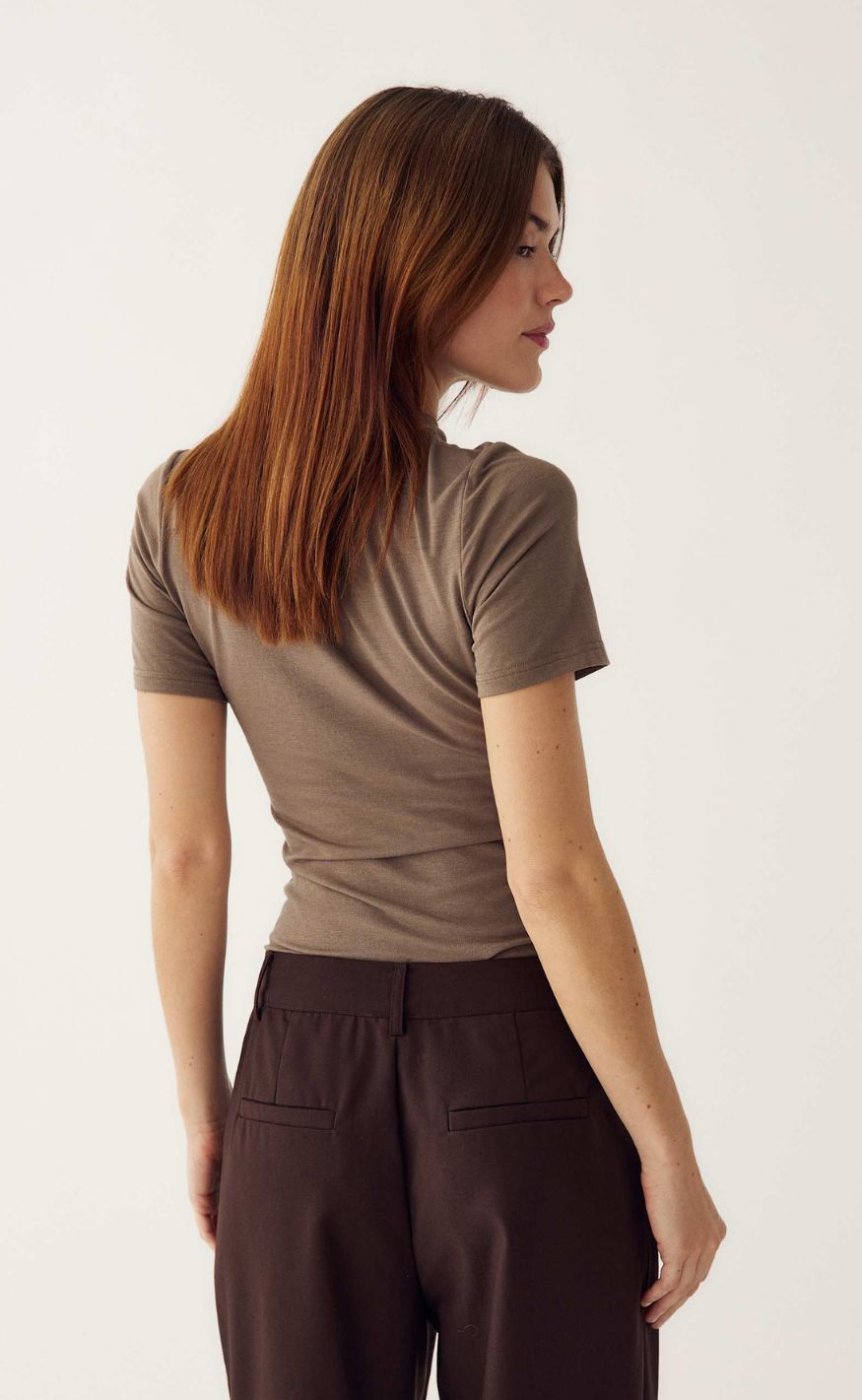 Noella T-shirt - Julia - Timber Wolf