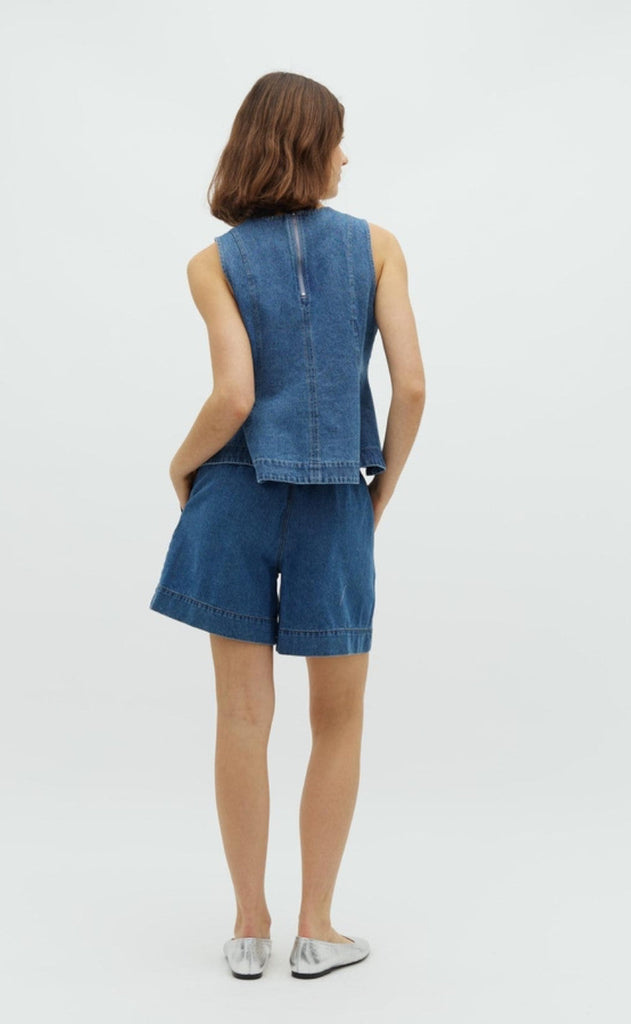 Global Funk Topp - Rihne Peplum-G - Midt Vintage Brushing