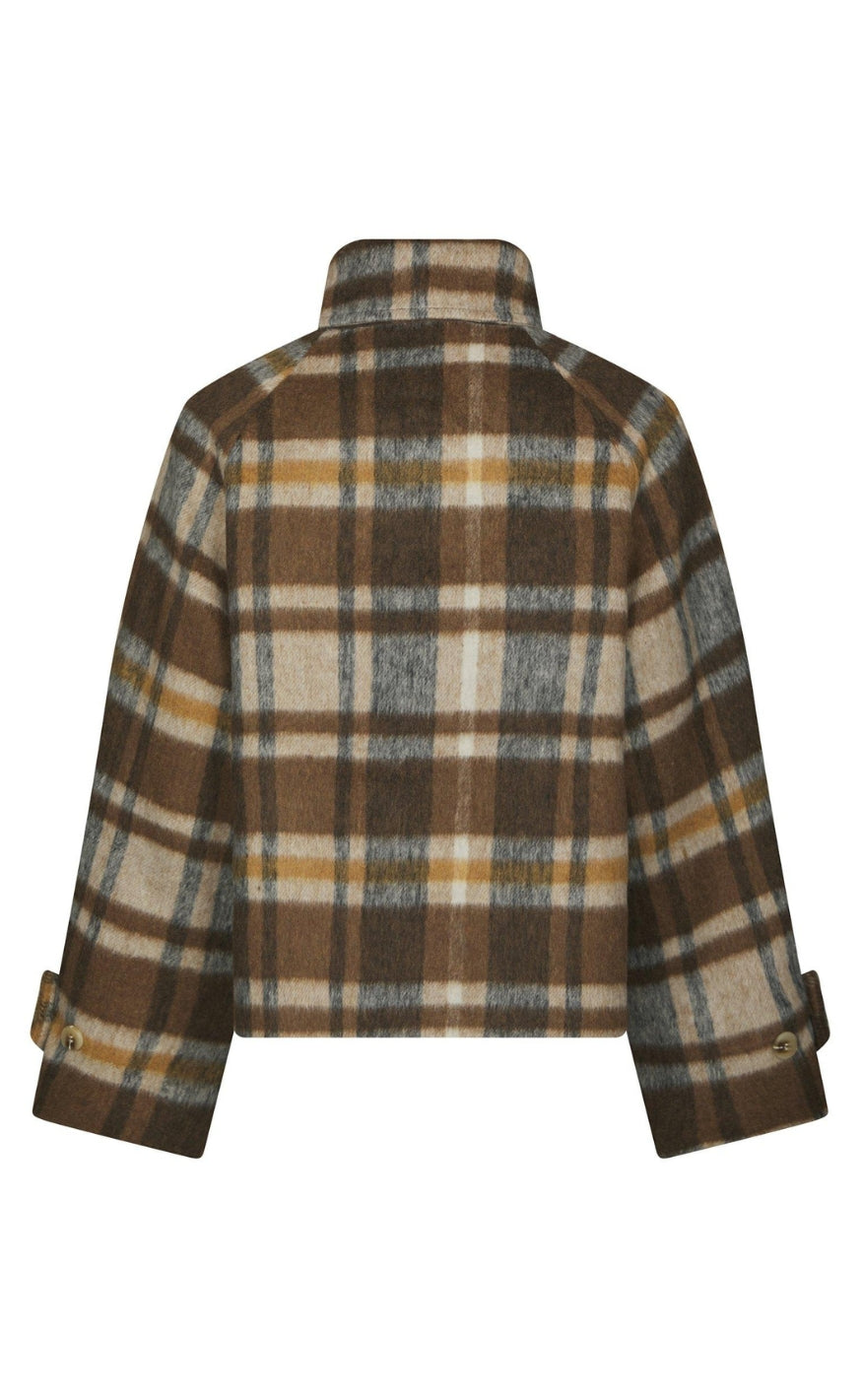 Neo Noir Jakke - Quinn Check - Camel