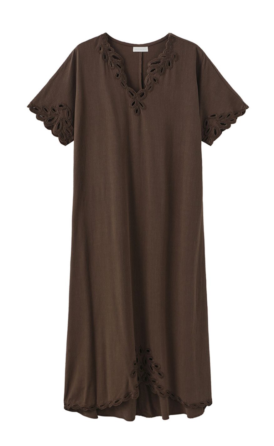 Luxzuz Kjole - Vanessa - Dark Brown 7090