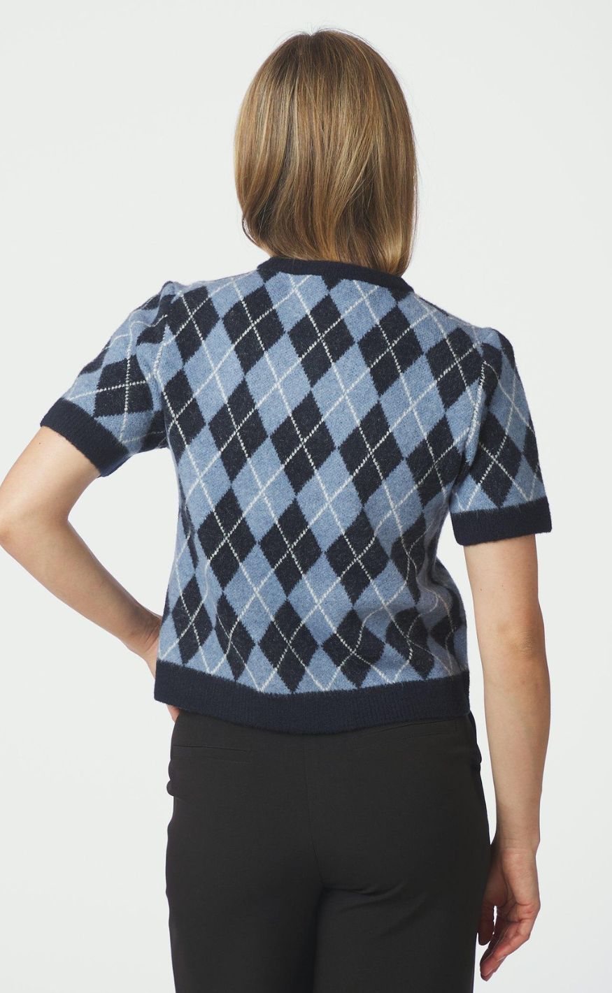 Neo Noir Cardigan - Allestar Check - Navy