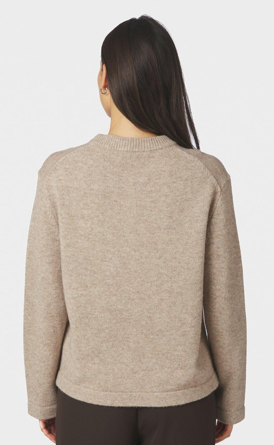 Neo Noir Genser - Rivi Solid - Beige Melange