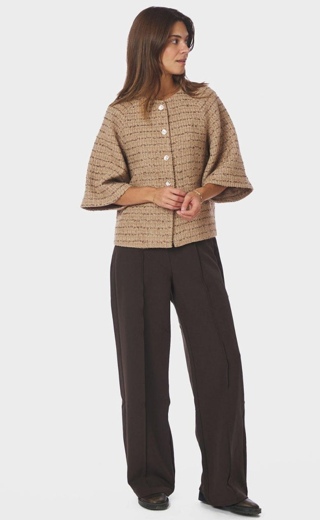 Neo Noir Jakke - Rosella Boucle Mini - Taupe