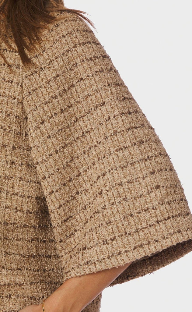 Neo Noir Jakke - Rosella Boucle Mini - Taupe