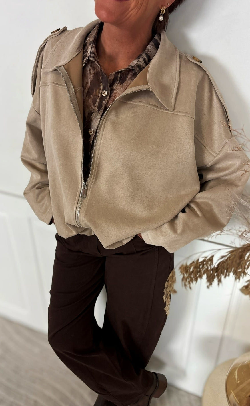 Marta Du Chateau Jakke - Juno - Beige3