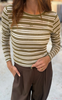 Love & Divine T-skjorte - Love1625 - Olive Stripes