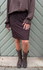 Say INA Copenhagen Skjørt - Linda Short - Dark Brown Lace