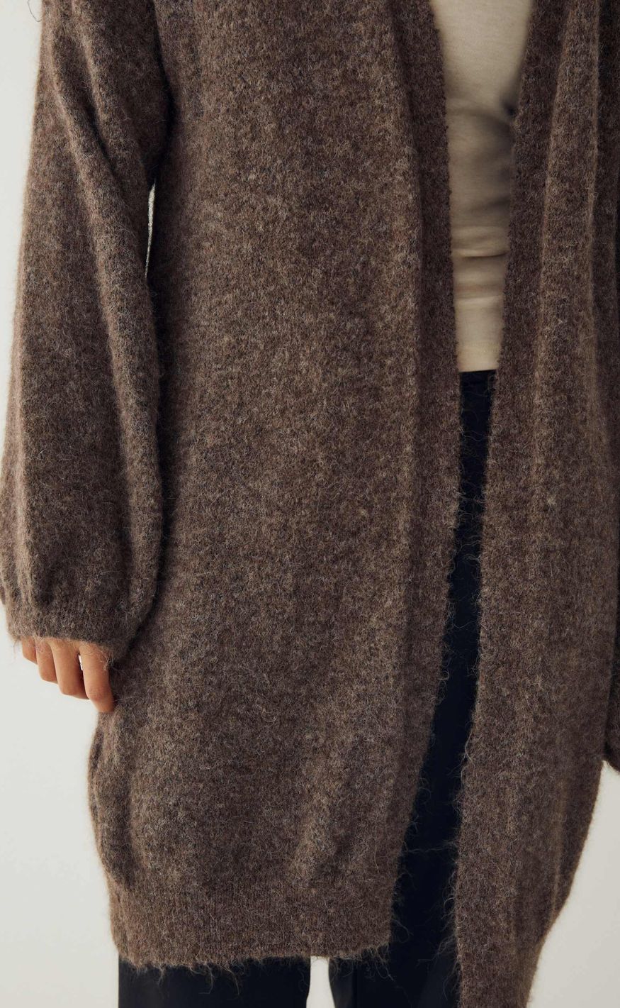 Noella Cardigan - Maricela - Timber Brown Melange