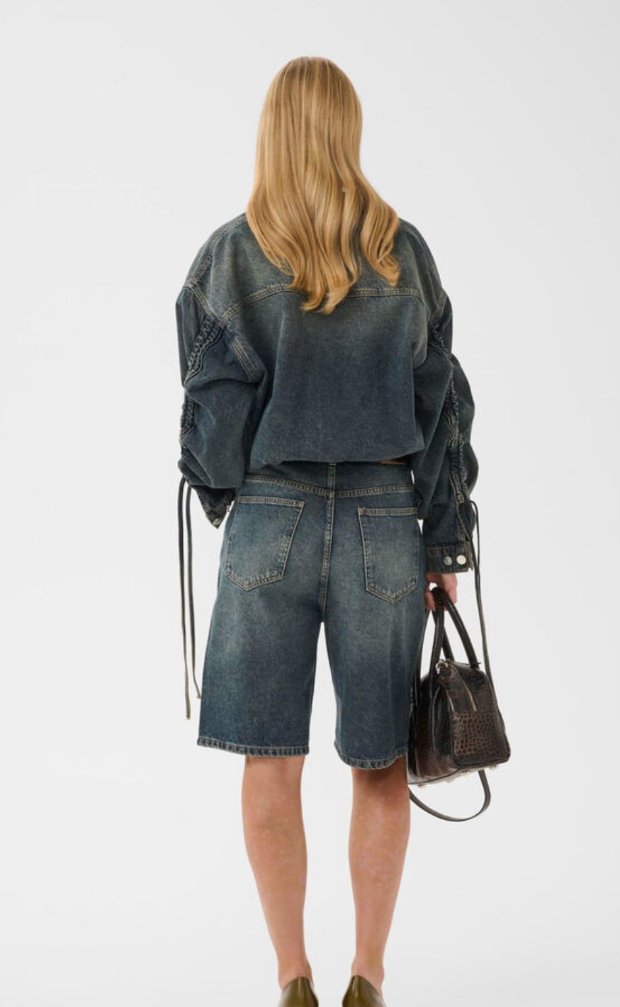 Gestuz Shorts - Susara - Blue/Green Wash