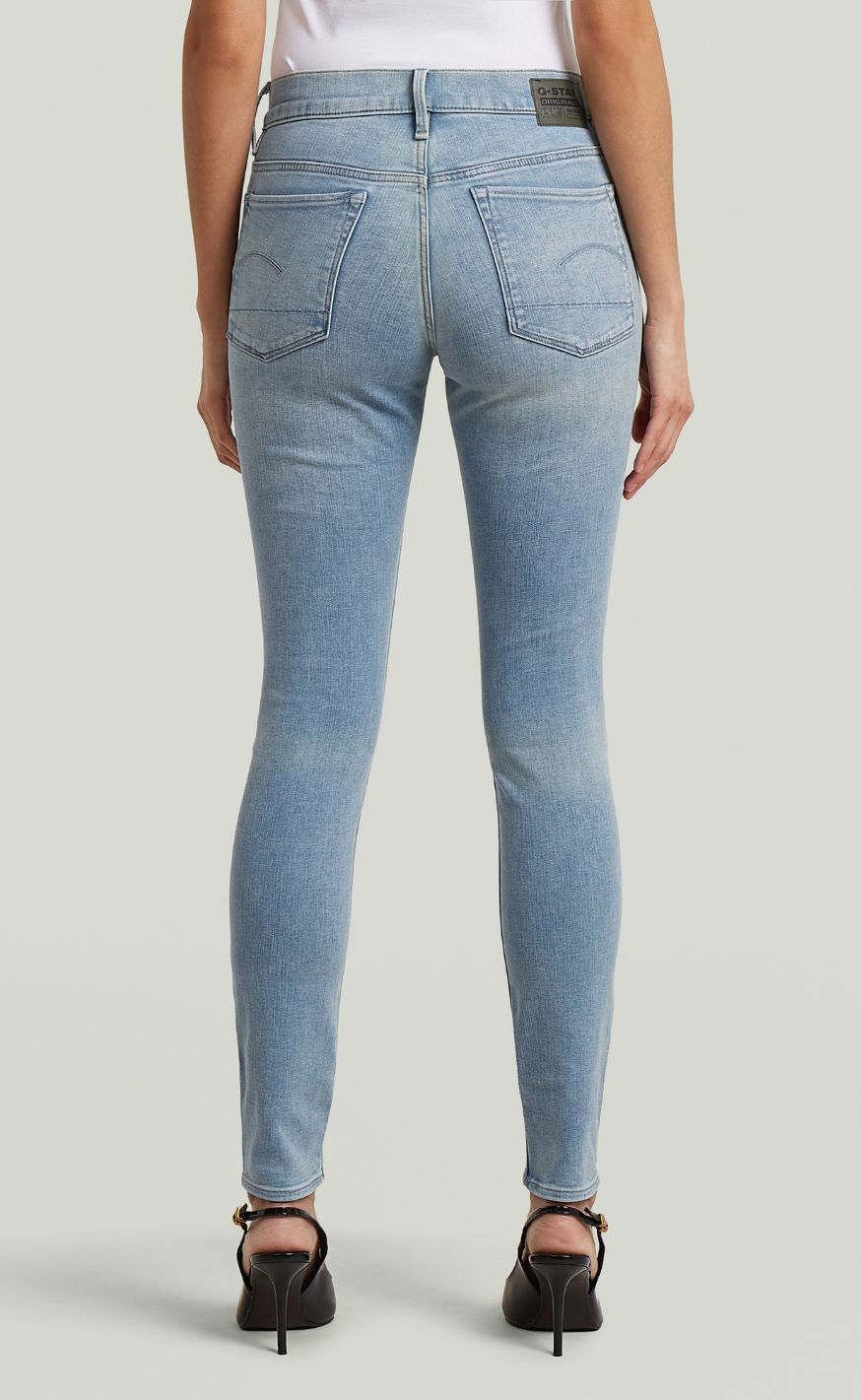 G-STAR Bukser - Skinny Wmn - Mid Blue