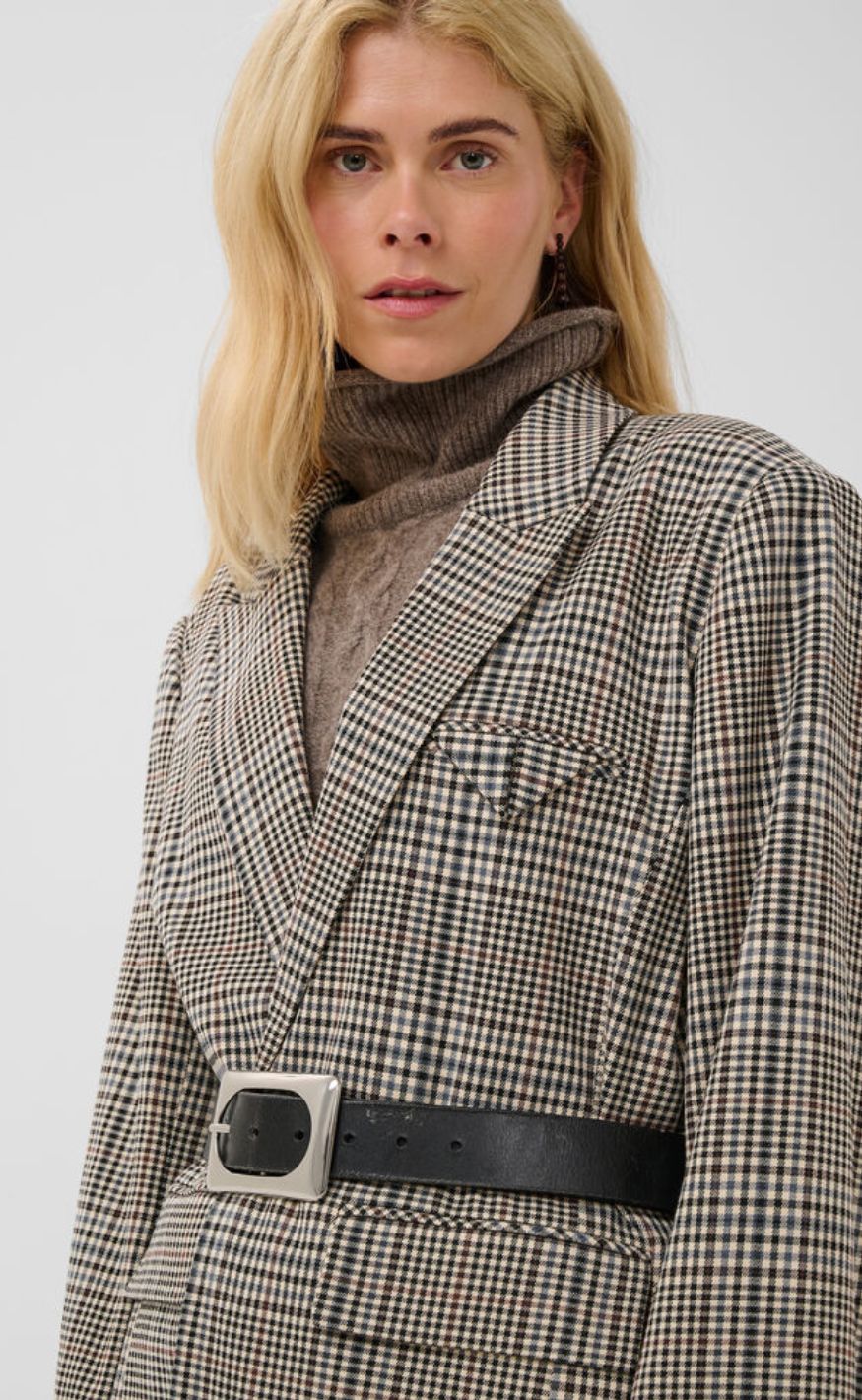 Culture Blazer - Birsen - Black Check