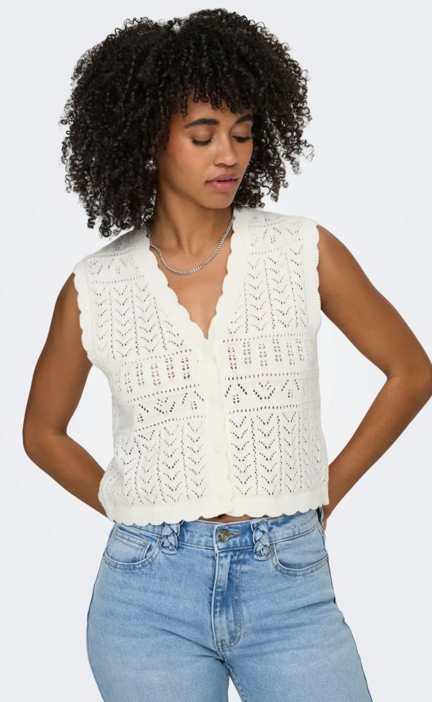 ONLY Vest - Irina - Cloud Dancer