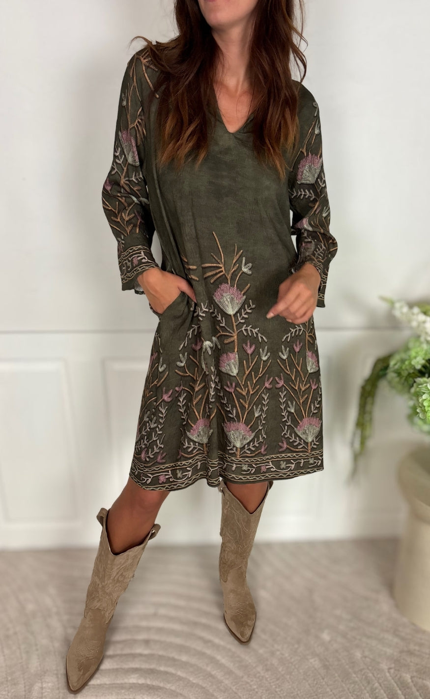 Marta Du Chateau Kjole-  Cressida - Military1216tpn