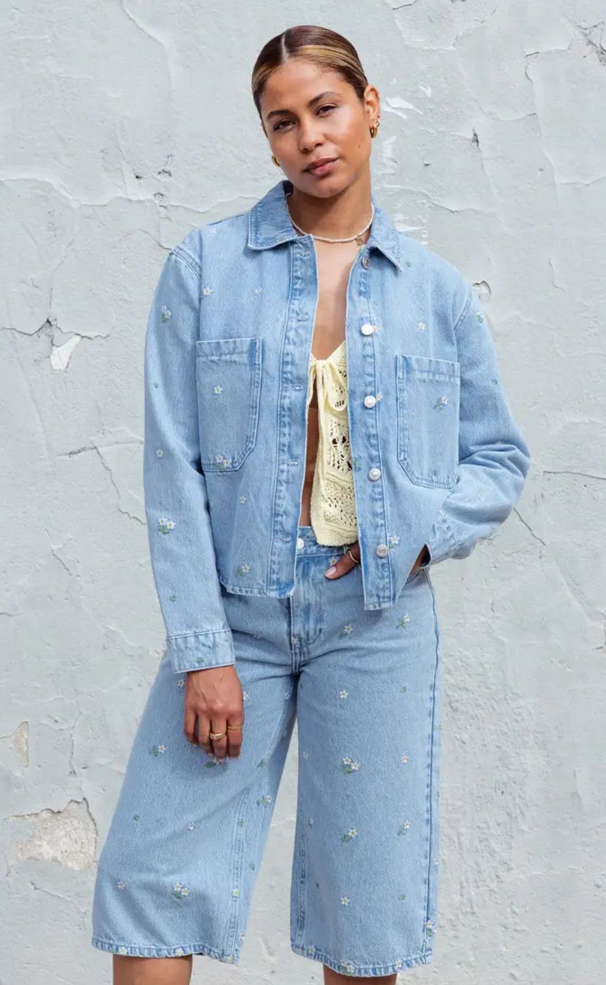 ONLY Skjorte - Cassie - Light Blue Denim