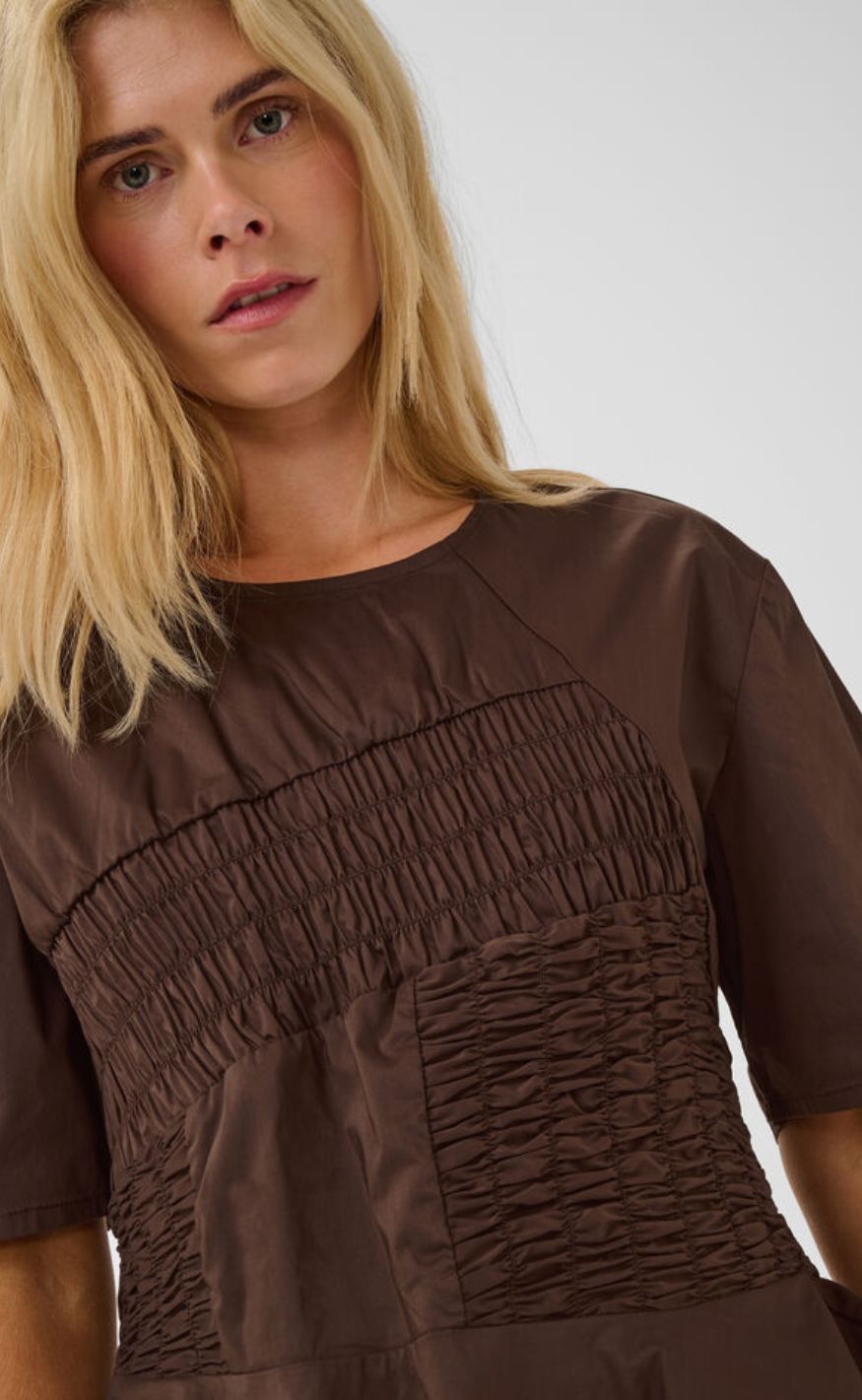 Culture Bluse - Ajda Antoinett - Coffee Bean