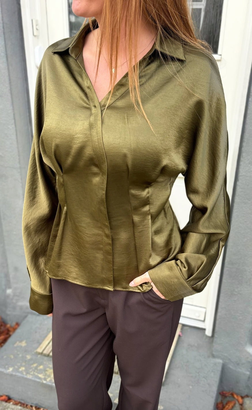 Say INA Copenhagen Bluse - Elowen - Green