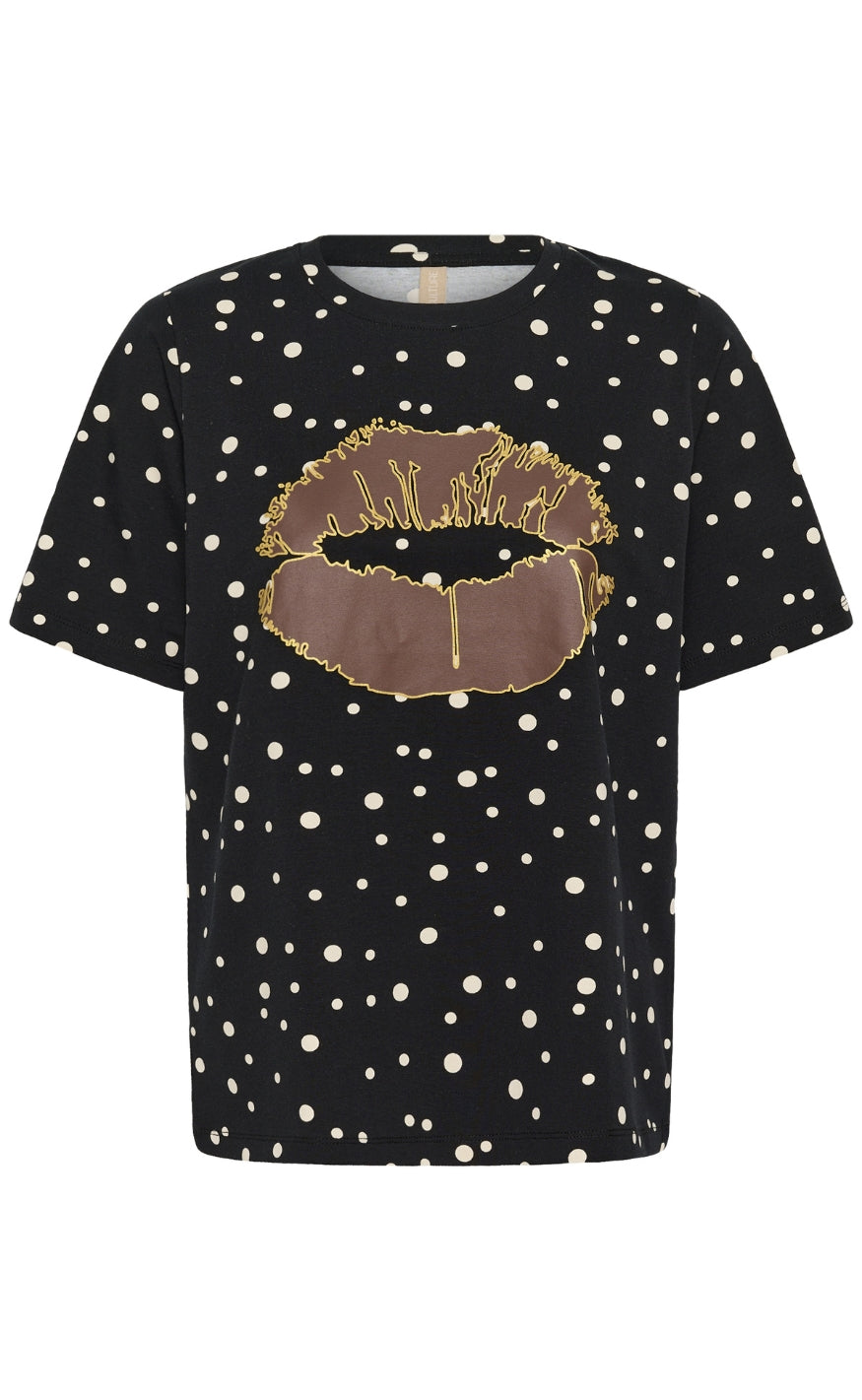 Culture T-shirt - Nanni Gith - Black/Whitecap Dot