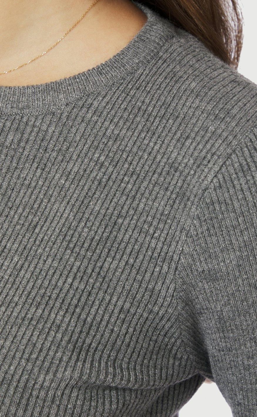 Neo Noir Bluse - Kirrera - Dark Grey Melange