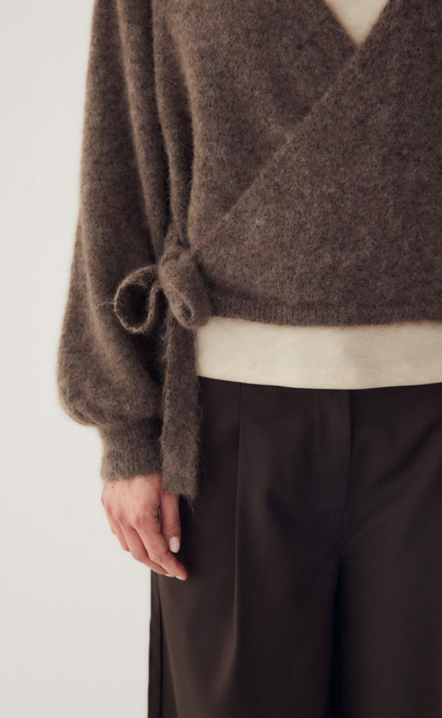 Noella Cardigan - Maelee - Timber Brown Melange