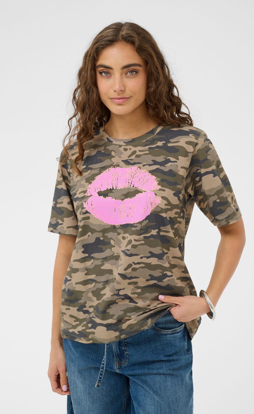 Culture T-shirt - Dorit - Green Camouflage