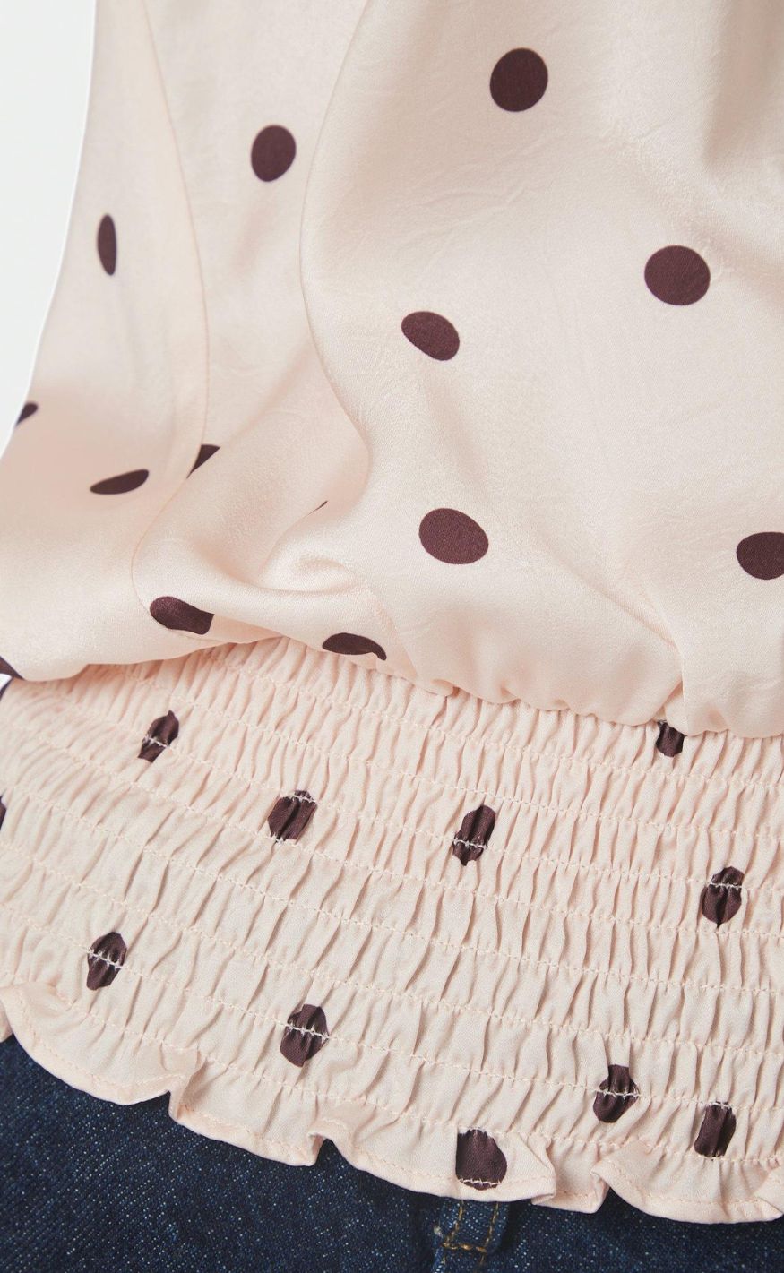 Neo Noir Topp - Jos Big Dot - Light Pink