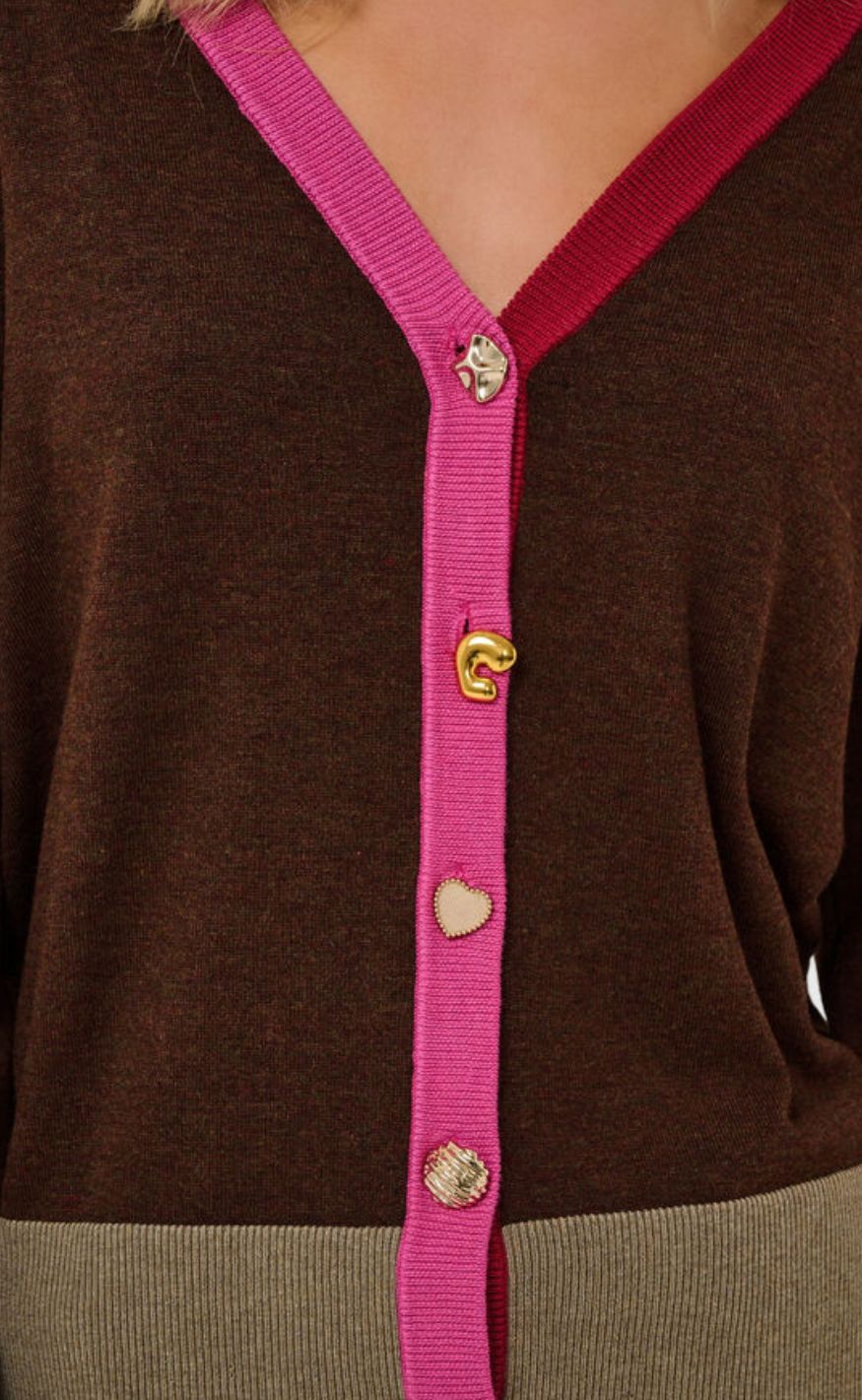 Culture Cardigan - Clare Annemarie - Coffee Bean Melange