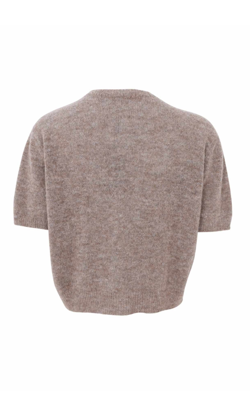 Black Colour Cardigan - Dell SS - Taupe
