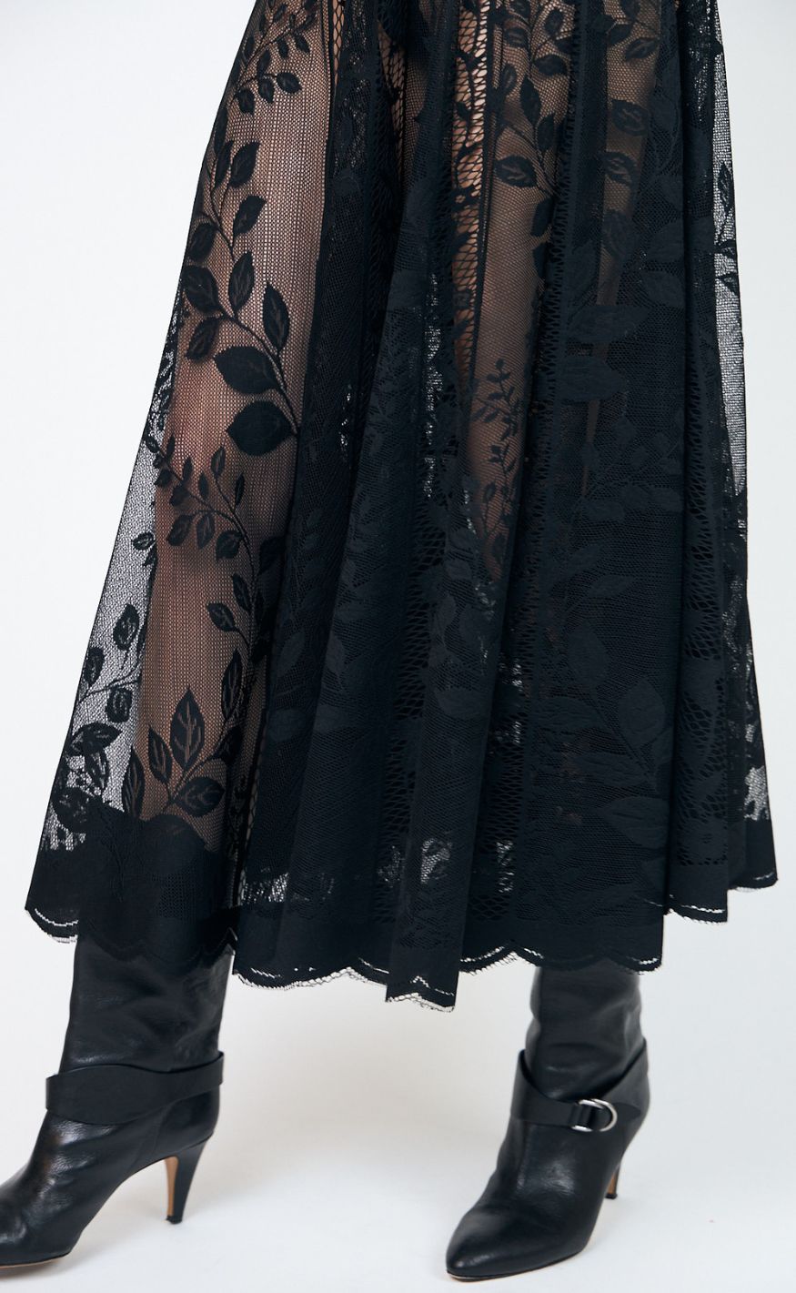 Lollys Laundry Skjørt - Collins Midi - Black