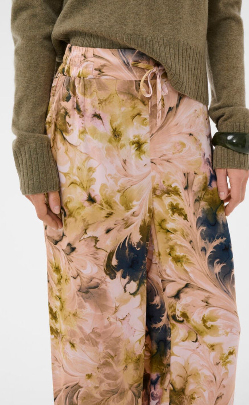 Culture Bukser - Andora Berna - Blue/Green Swirl