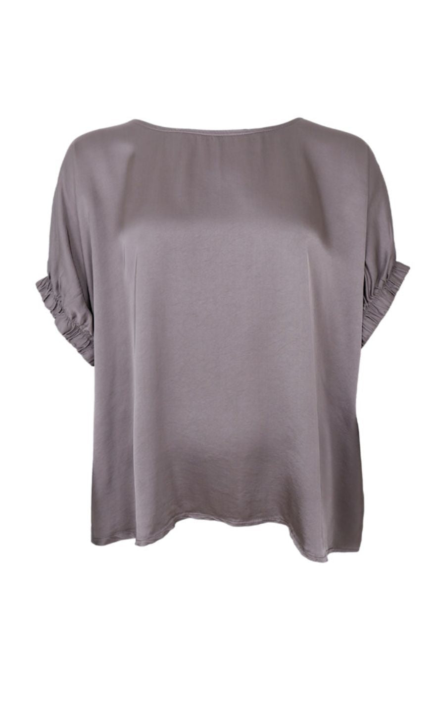 Black Colour Bluse - Mabel - Taupe
