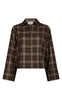 Neo Noir Skjorte - Jaylin Flannel Check - Dark Taupe