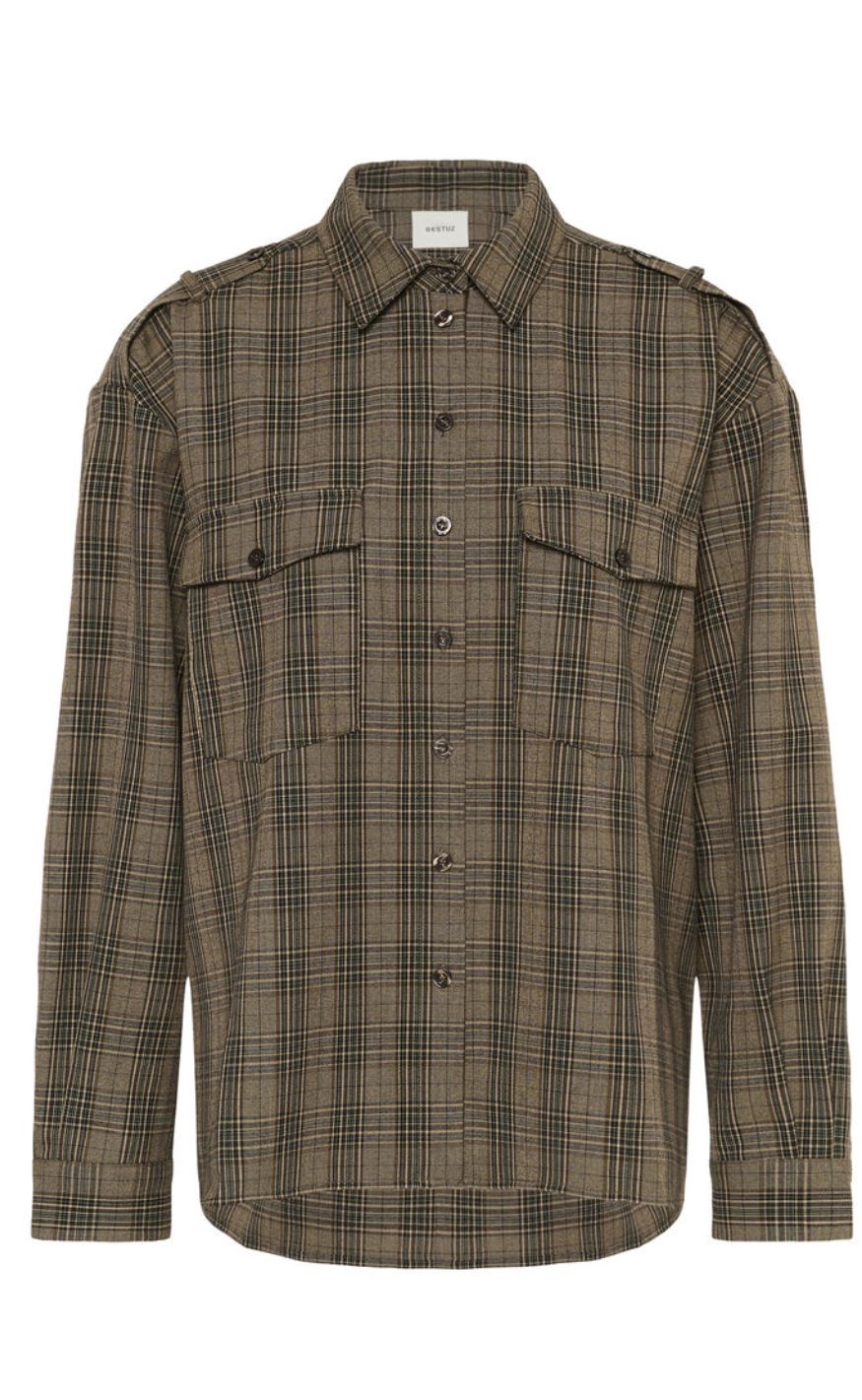 Gestuz Skjorte - Alizia - Brown Check