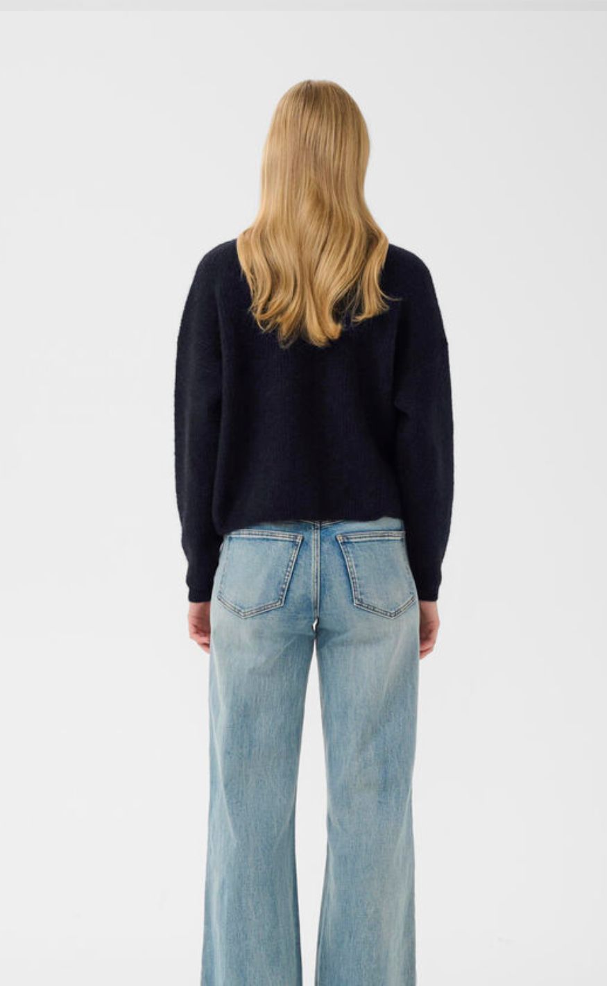 Gestuz Cardigan - Alpha Short - Navy Melange