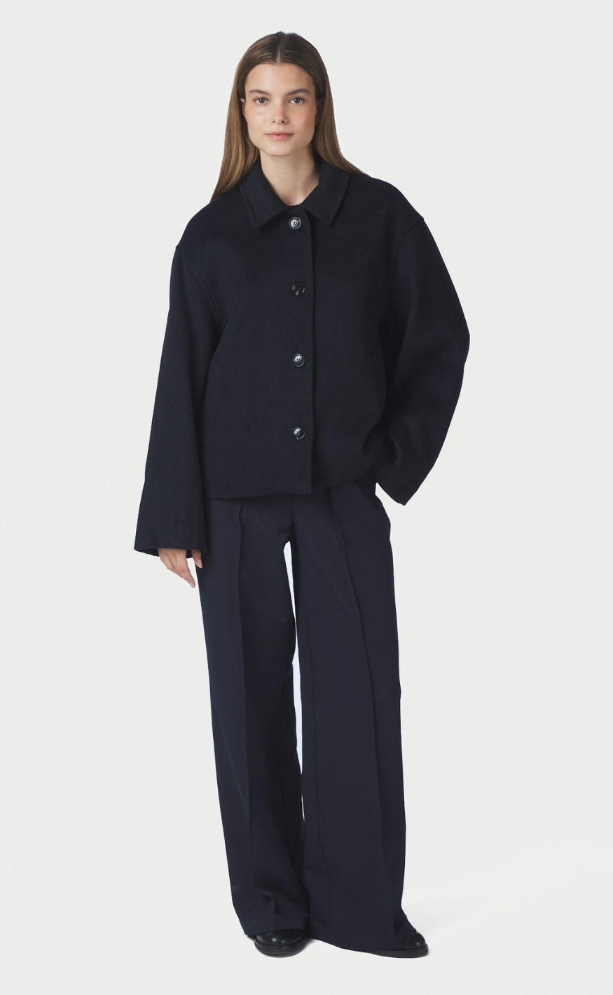Neo Noir Jakke - Hamra Wool - Navy