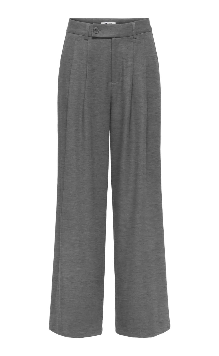 ONLY Bukser - Miles Pleat - Medium Grey Melange