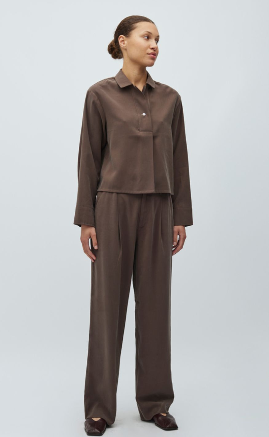 MbyM Skjorte - Elio - Chocolate Brown