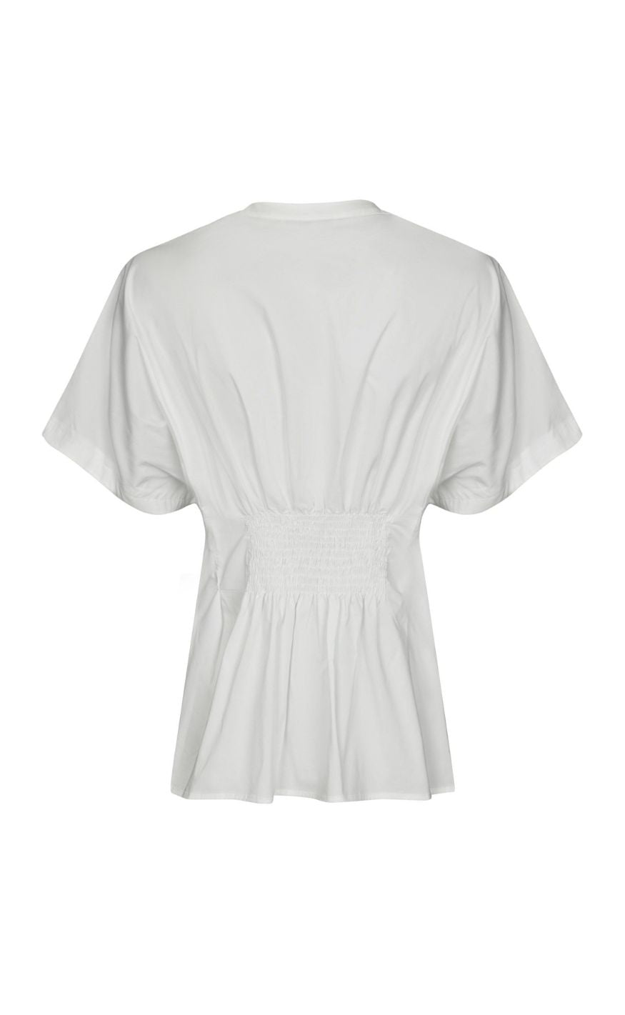 Neo Noir Bluse - Adamma Poplin - White